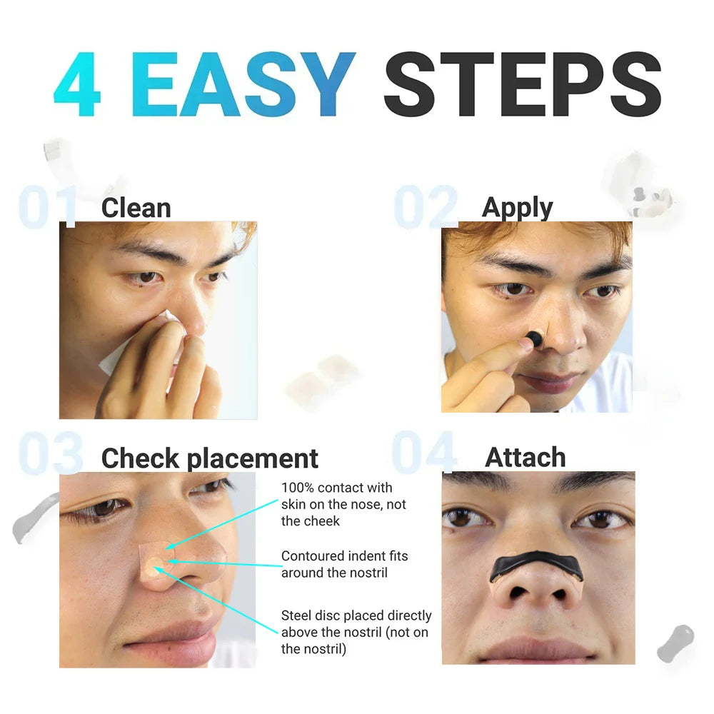 Magnetic Nasal Breathing Dilators Kits Sport Nasal Dilator Boost Oxygen Intake,Reduce Snoring,Breathing Refill Nose Clip
