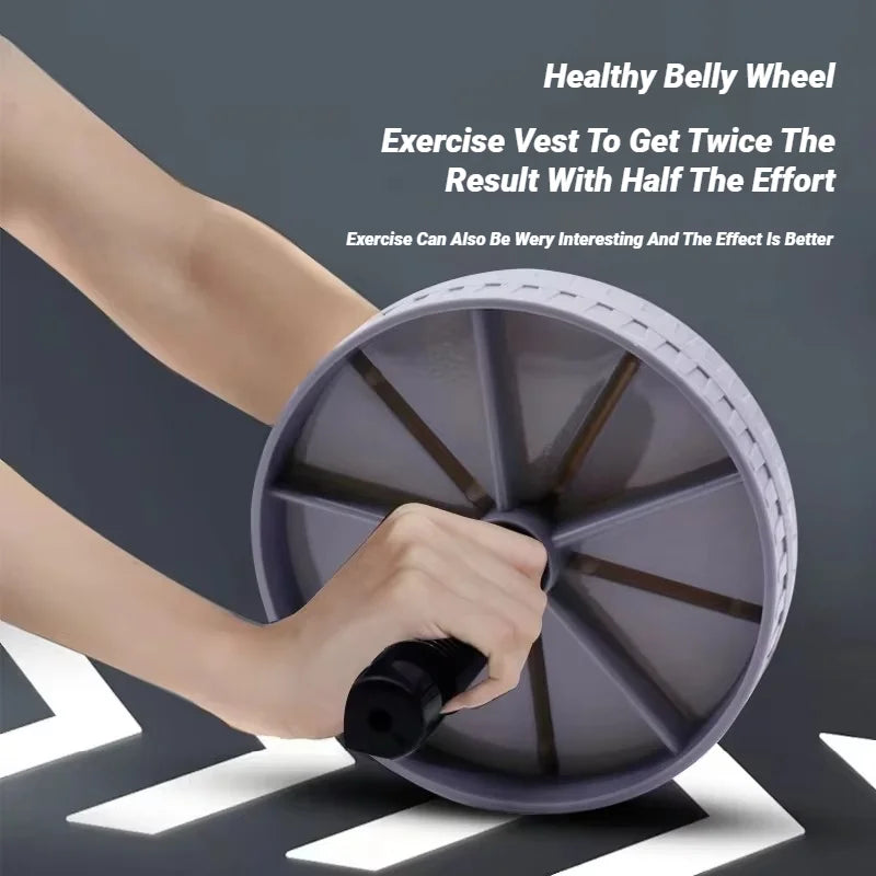 Abdominal Wheel Strong Load Bearing Non-Slip Roller Strengthen Muscle Exercise Equipment Fitness Training Home Use Silent