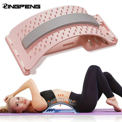 Lumbar Soothing Device, Lumbar Stretching Massager, Yoga Spine Correction, Hump Back Exercise and Stretching Equipment